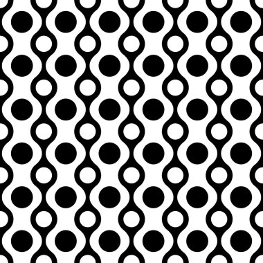 Sorunsuz kavisli şekli desen