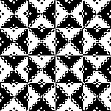 Kesintisiz Daire ve üçgen desen