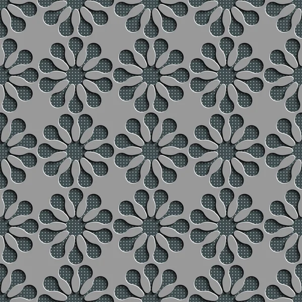 Modèle de fleur sans couture — Image vectorielle