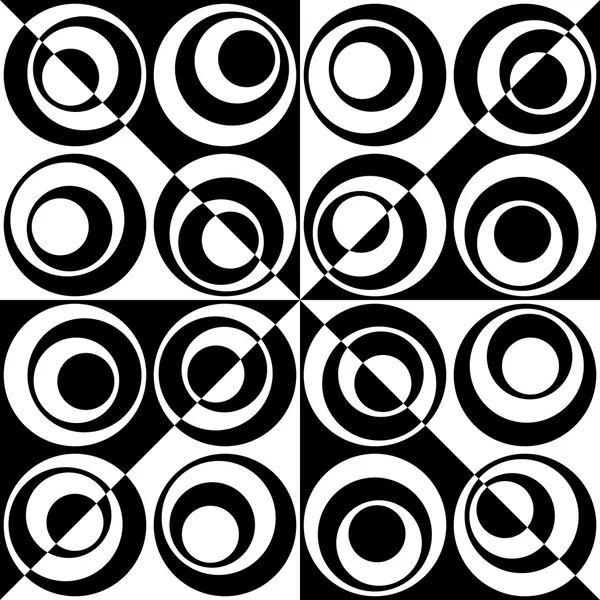 Cercle sans couture et motif de triangle — Image vectorielle