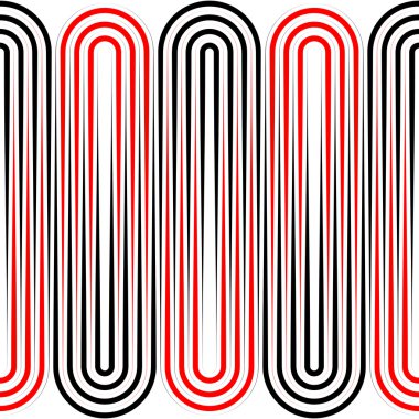 Sorunsuz kavisli şekli desen