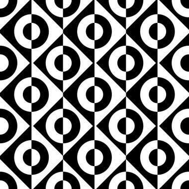 Kesintisiz Daire, kare ve üçgen desen