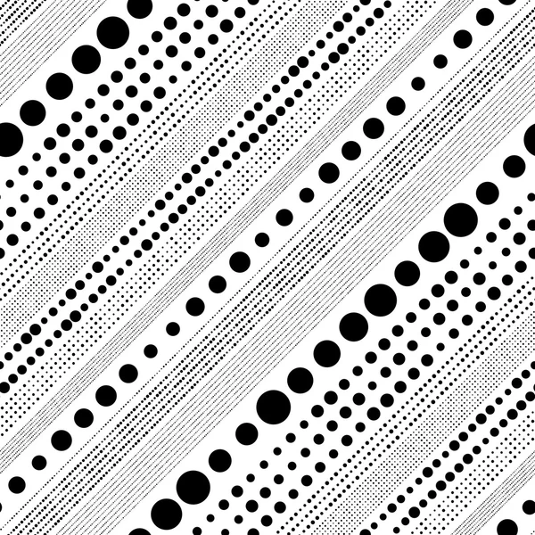 Seamless Diagonal Stripe and Circle Pattern — Stock Vector