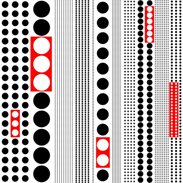 Raya diagonal inconsútil y patrón de círculo — Vector de stock