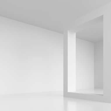Beyaz geometrik tasarım
