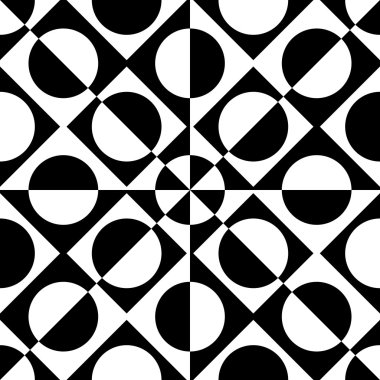 Kesintisiz Daire, kare ve üçgen desen