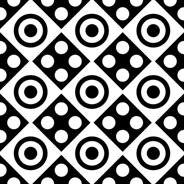 Carré sans couture et motif cercle — Image vectorielle