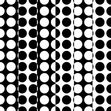 Sorunsuz şerit ve daire desen