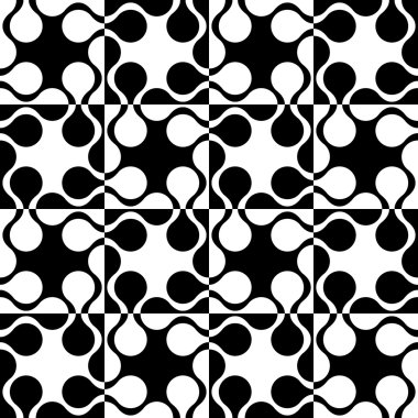 Seamless Curved Shape Pattern clipart