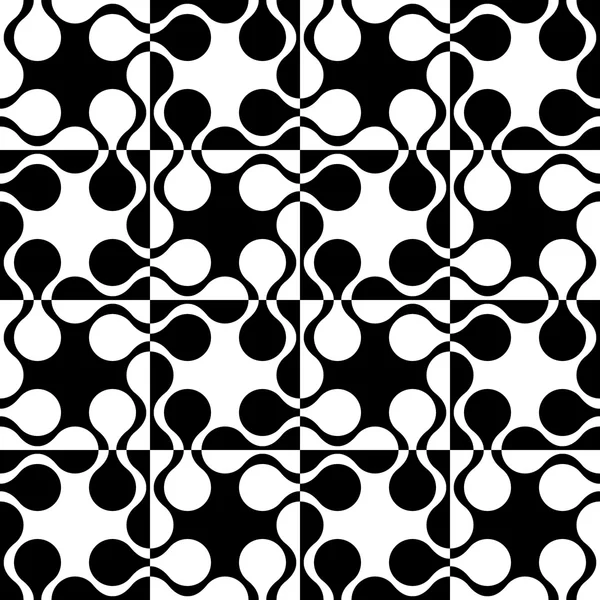 Seamless Curved Shape Pattern — Stock Vector