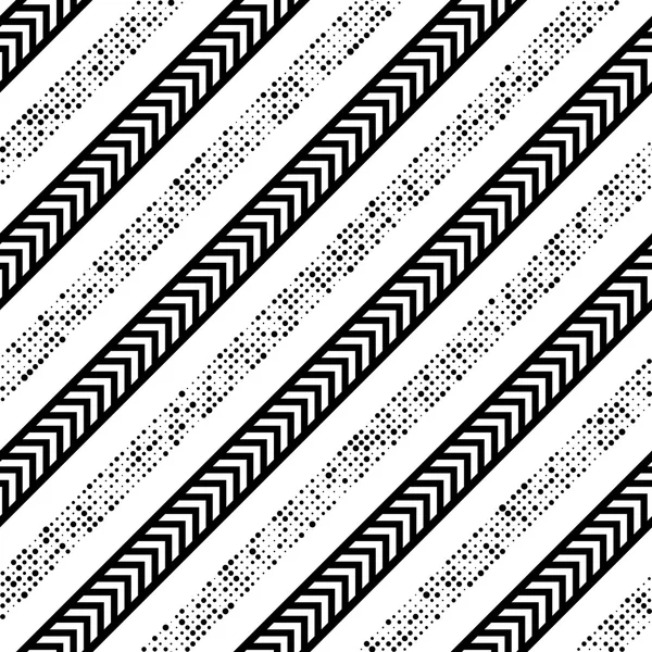 Sömlös Diagonal rand och pil mönster — Stock vektor
