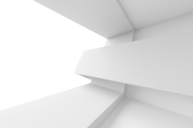 3D Beyaz Bina İnşaatı