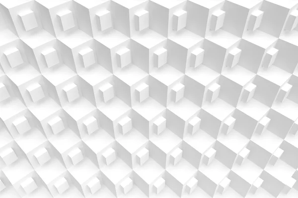 3D White Cubes tło — Zdjęcie stockowe