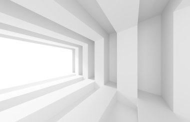 3D Beyaz Bina İnşaatı