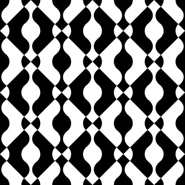 Seamless Curved Shape Pattern — Stock Vector