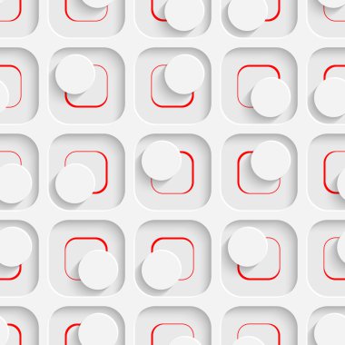 Sorunsuz kare ve daire desen