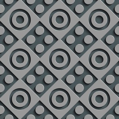 Sorunsuz kare ve daire desen