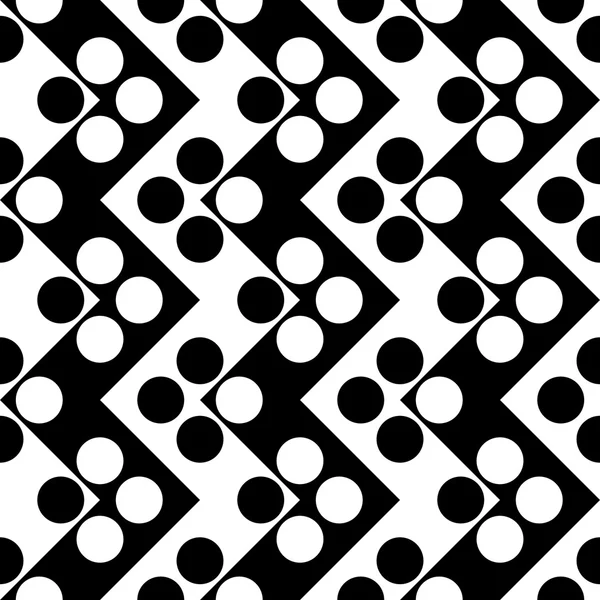 Cercle sans couture et motif ZigZag — Image vectorielle