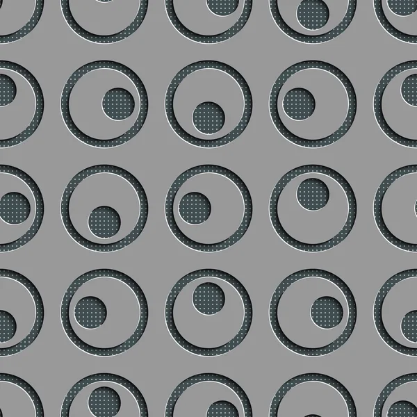 Patrón de círculo sin costura — Archivo Imágenes Vectoriales