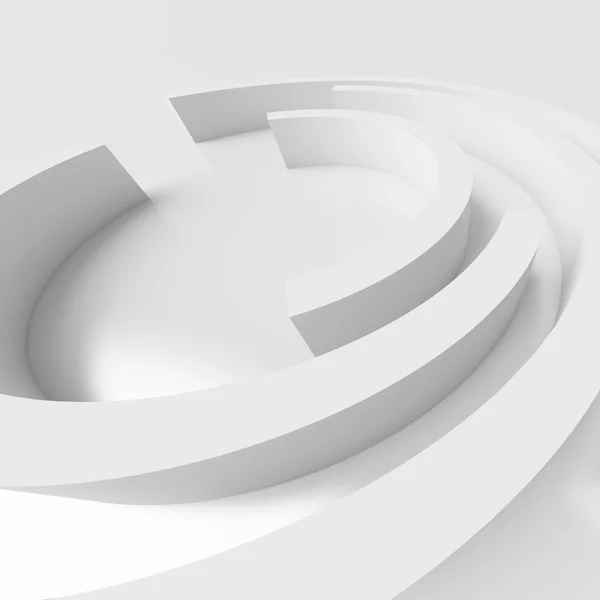 Белый круговой дизайн — стоковое фото