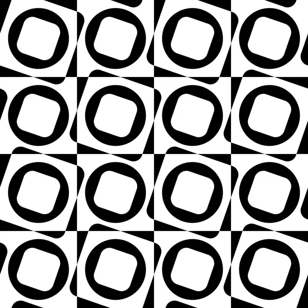 Sömlös Square och cirkel mönster — Stock vektor