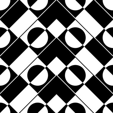 Sorunsuz kare ve daire desen