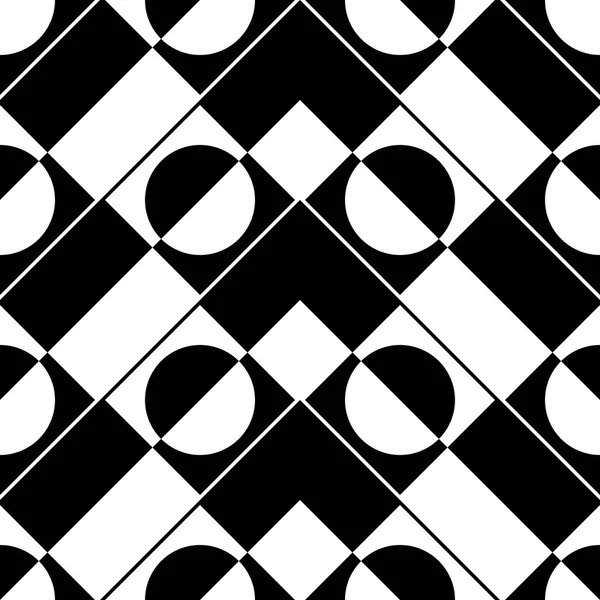 Carré sans couture et motif cercle — Image vectorielle