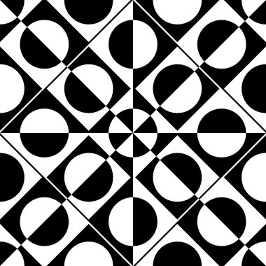 Sorunsuz kare ve daire desen