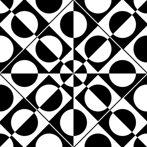 Carré sans couture et motif cercle — Image vectorielle