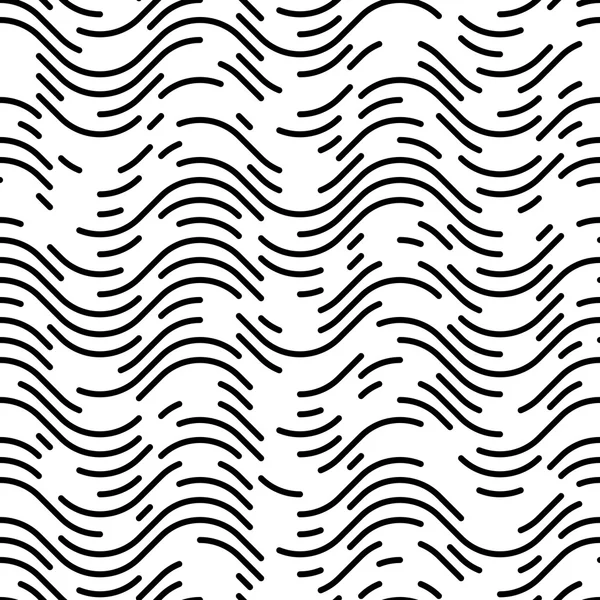 Modèle sans couture de vague et de rayures — Image vectorielle