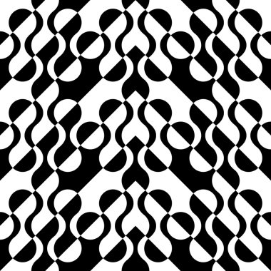 Sorunsuz kavisli şekli desen