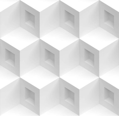 Soyut Yapı Arkaplanı. Beyaz Şehir dokusu. Yaratıcı 3d Hazırlama