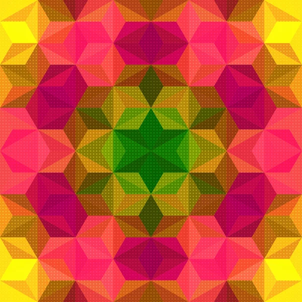 カラフルな三角形のパターン — ストックベクタ