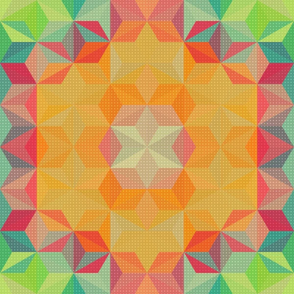 Kleurrijke driehoek patroon — Stockvector