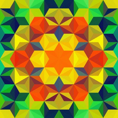 Renkli üçgen desen. Vektör arka plan