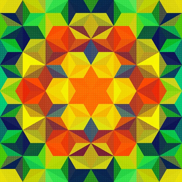 カラフルな三角形パターン。ベクトルの背景 — ストックベクタ