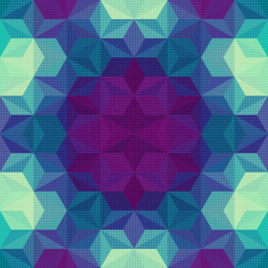 Renkli üçgen desen