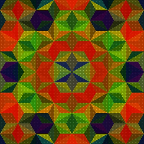 다채로운 삼각형 패턴 — 스톡 벡터