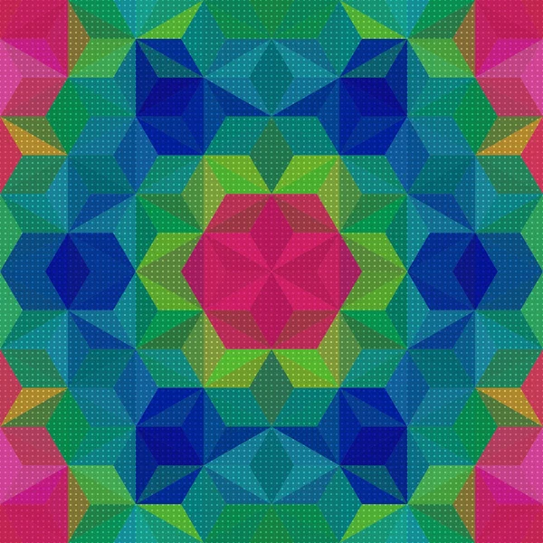 カラフルな三角形のパターン — ストックベクタ