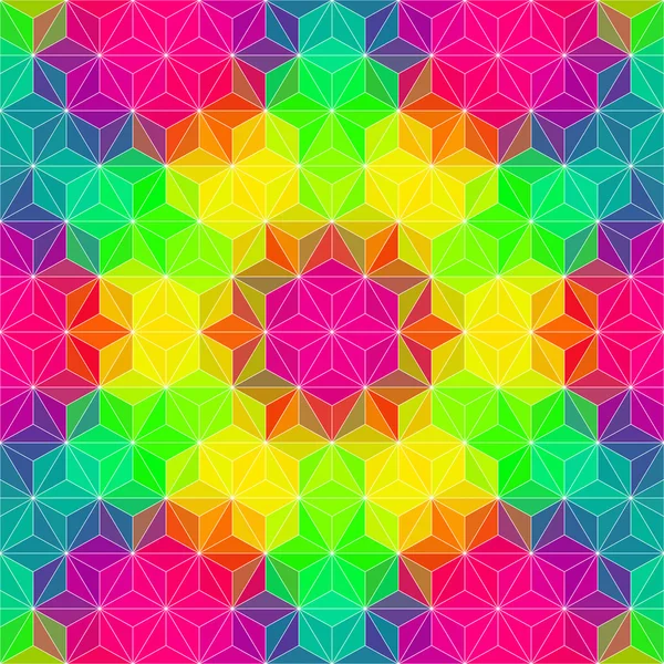 Kolorowy trójkąt wzór — Wektor stockowy