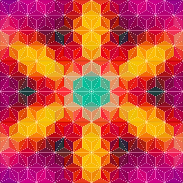 Colorful Kaleidoscope Pattern — Stock Vector