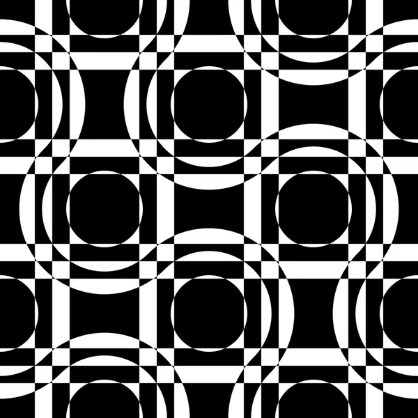 Modèle monochrome sans couture — Image vectorielle