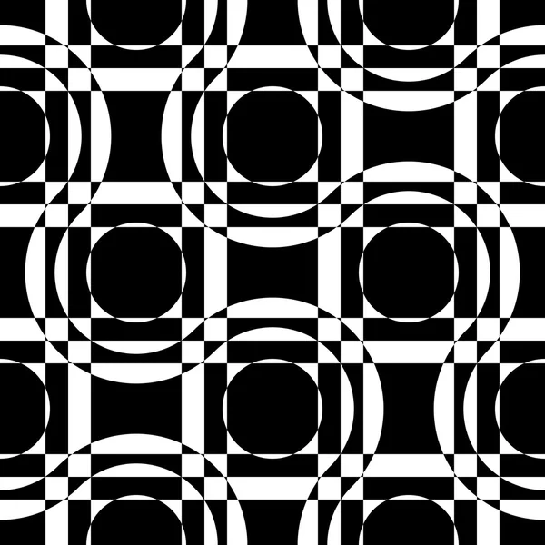 Seamless Monochrome Pattern — Stock Vector