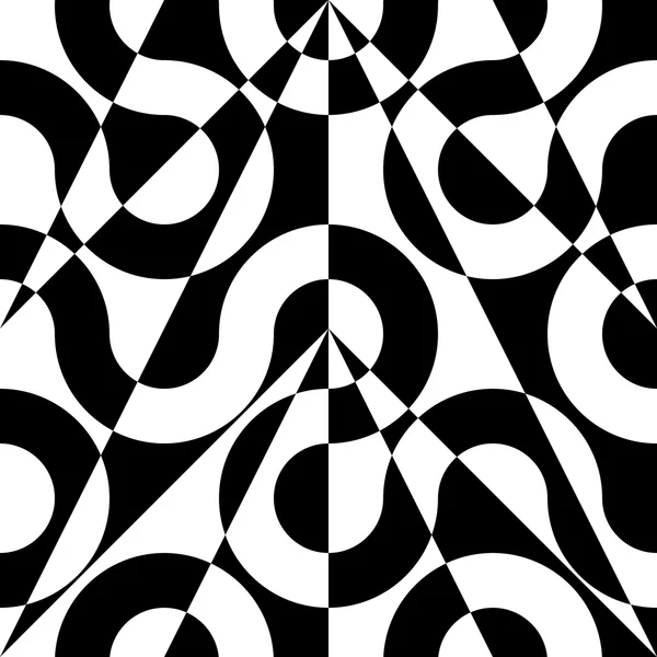 완벽 한 곡선된 모양 패턴 — 스톡 벡터