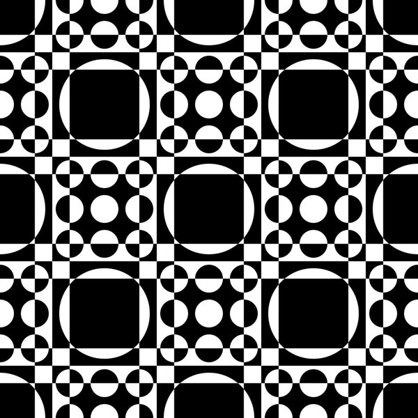 Seamless Square and Circle Pattern