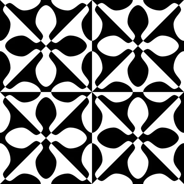 Pétale sans couture et motif carré — Image vectorielle