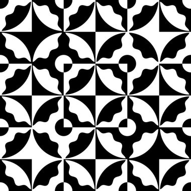 Kesintisiz Daire ve kare desen