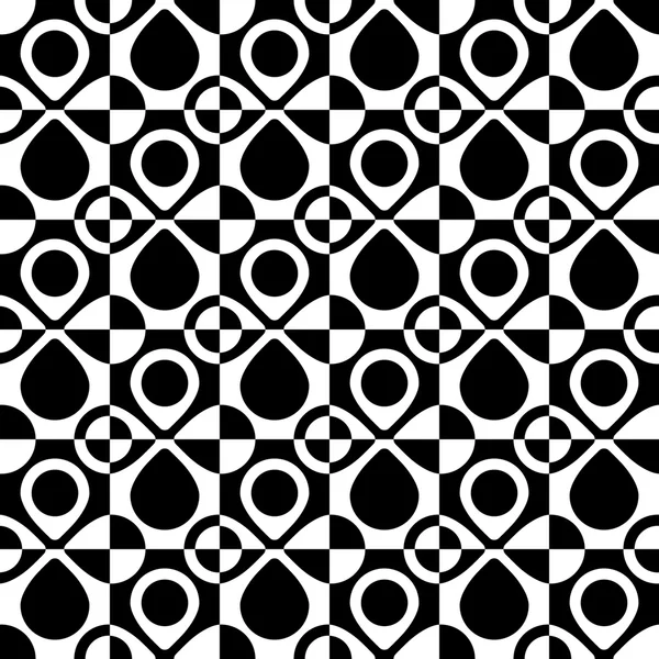 Bezešvé Circle a Square Pattern — Stockový vektor