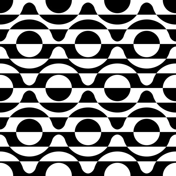 Cercle sans couture et motif rayures — Image vectorielle