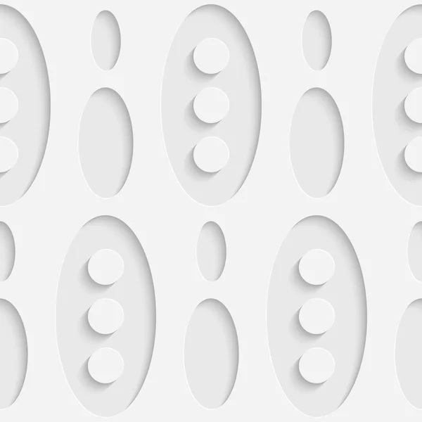 Naadloze ellips en cirkel patroon — Stockvector